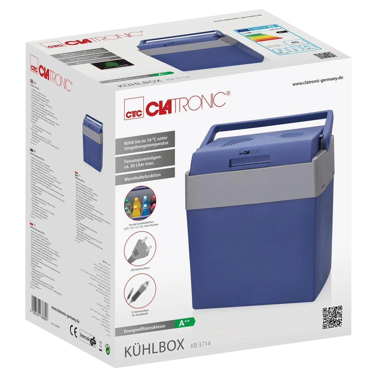 Clatronic KB 3714 - Elektrische Koelbox - 12/220V - 30 Liter 5 Clatronic KB 3714 - Elektrische Koelbox - 12/220V - 30 Liter - Afbeelding 5