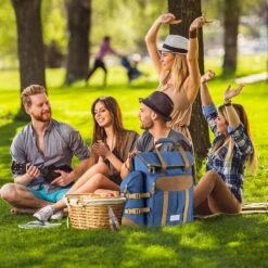 Cabinmax Koeltas - Koelrugzak - Picknick - Picknicktas Met Flessenhouder - Koelrugtas 24L - Olive Green -Buiten Kamperen 1200x1200 1450