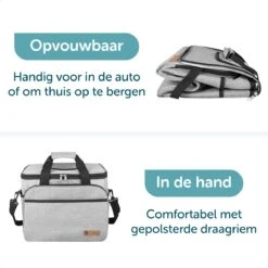 ForDig Koeltas XL Grijs (30 Liter) - Gemaakt Van 600D Polyester Met PEVA-Voering - Ruimte Voor 40 Blikjes Of 20 Halve Liter Flessen - Opvouwbaar Koel Tas Met Easy-Acces Flap - Ruimte Voor Bestek - Picknick Cool Bag - Coolerbag - Grote Cooler -Buiten Kamperen 1200x1200 1457