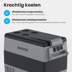 Auronic Elektrische Koelbox - 49.5L - Compressor - 12V En 240V - Grijs -Buiten Kamperen 1200x1200 1496