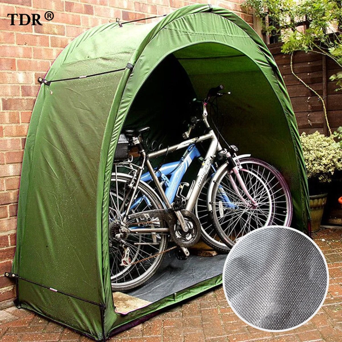 Merkloos Fietstent,Beschermhoes Fietsenschuur, Tent Voor Camping In De Open Lucht-groen 200*80*165CM 1 Merkloos Fietstent,Beschermhoes Fietsenschuur, Tent Voor Camping In De Open Lucht-groen 200*80*165CM