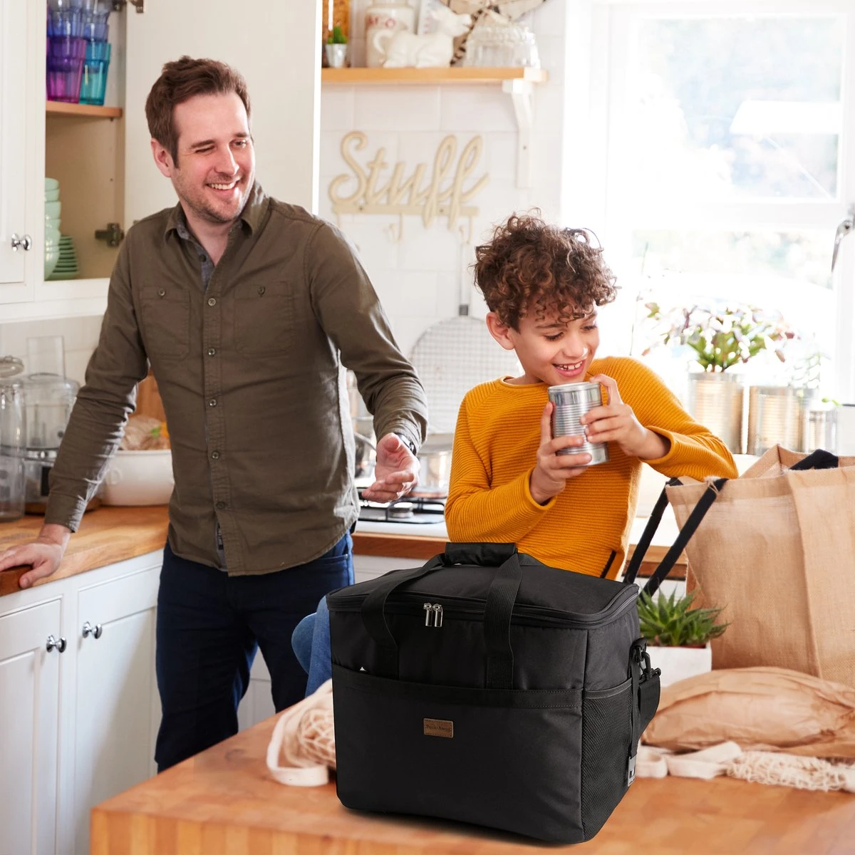 Packaway 4 Laags Geïsoleerde Koeltas - Lunchtas 40 Liter - Zwart 8 Packaway 4 Laags Geïsoleerde Koeltas - Lunchtas 40 Liter - Zwart - Afbeelding 8