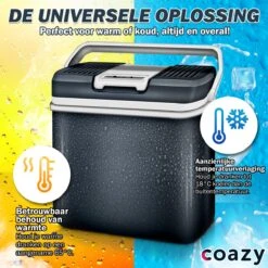 Koelbox 24L Met ECO Modus Voor Auto & Camping - Frigobox Elektrisch 24 Liter Met 12v 230 Volt - Verkoelt En Verwamt - MiniBar - Mini Koelkast -Buiten Kamperen 1200x1200 1551