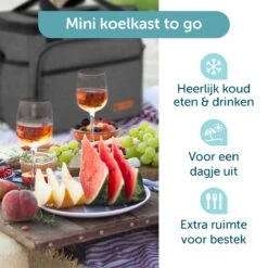 ForDig Koeltas L Zwart (15 Liter) - Gemaakt Van 600D Polyester Met PEVA-Voering - Ruimte Voor 20 Blikjes Of 10 Halve Liter Flessen - Opvouwbaar Koel Tas Met Easy-Acces Flap - Ruimte Voor Bestek - Picknick Cool Bag - Coolerbag - Grote Cooler -Buiten Kamperen 1200x1200 1573