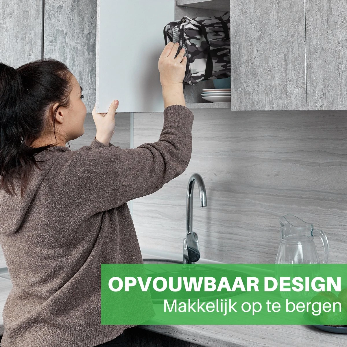 Packaway 4 Laags Geïsoleerde Koeltas - Lunchtas 15 Liter - Camouflage Grijs 9 Packaway 4 Laags Geïsoleerde Koeltas - Lunchtas 15 Liter - Camouflage Grijs - Afbeelding 9