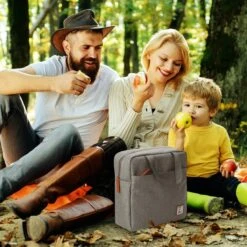 Brisby 4 Laags Geïsoleerde Koeltas - Lunchtas 7 Liter - Lichtgrijs -Buiten Kamperen 1200x1200 1684