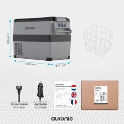 Auronic Elektrische Koelbox - 40.5L - Compressor - 12V En 240V - Grijs 12 Auronic Elektrische Koelbox - 40.5L - Compressor - 12V En 240V - Grijs -Buiten Kamperen 1200x1200 1763