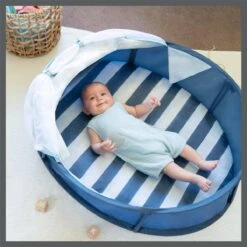 Babymoov Babyni Speelruimte & Extra Bedje Anti-UV FPS 50+ Marinière -Buiten Kamperen 1200x1200 190