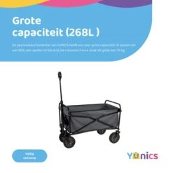 YUNICS® Bolderkar Opvouwbaar - Bolderwagen Met Stevig Harmonicaframe - Draaibare Wielen - 70KG Draagkracht - Groen 5 YUNICS® Bolderkar Opvouwbaar - Bolderwagen Met Stevig Harmonicaframe - Draaibare Wielen - 70KG Draagkracht - Groen -Buiten Kamperen 1200x1200 1901