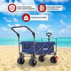 AREBOS Handkar | Transportwagen | Apparatuurwagen | Opvouwbaar | Duwstang| Blauw 15 AREBOS Handkar | Transportwagen | Apparatuurwagen | Opvouwbaar | Duwstang| Blauw -Buiten Kamperen 1200x1200 1906