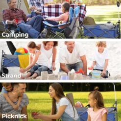 LifeGoods Bolderkar - Opvouwbaar - Tot 80KG - 94L - Wasbaar Polyester - 98x45cm - Blauw/Grijs -Buiten Kamperen 1200x1200 1920