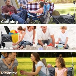 LifeGoods Bolderkar - Opvouwbaar - Tot 80KG - 94L - Wasbaar Polyester - 98x45cm - Zwart/Grijs -Buiten Kamperen 1200x1200 2001