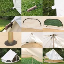 Skandika Tipii 400 Canvas Tent – Tipi-tenten – 8 Persoons Familietent - Campingtent – Muggengaas – 250 Cm Stahoogte – 400 Cm Diameter – 4000 Mm Waterkolom – Indische Tent, Partytent, Festivaltent – Outdoor, Camping, Tuin – Kamperen – Wit -Buiten Kamperen 1200x1200 201