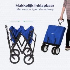 LifeGoods Bolderkar - Opvouwbaar - Draaibare Wielen - 2 Standen - 70KG Draagkracht - Blauw 11 LifeGoods Bolderkar - Opvouwbaar - Draaibare Wielen - 2 Standen - 70KG Draagkracht - Blauw -Buiten Kamperen 1200x1200 2017