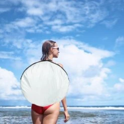 Relaxdays Strandtent Pop-up - Omkleedtent - 145x180 Cm - 2-3 Personen - Beachtent -compact - Oranje -Buiten Kamperen 1200x1200 205