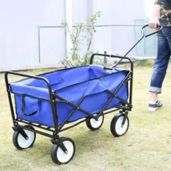 Merkloos Bolderkar - Bolderkar Opvouwbaar - Bolderwagen - Bolderwagen Opvouwbaar - Blauw -Buiten Kamperen 1200x1200 2056