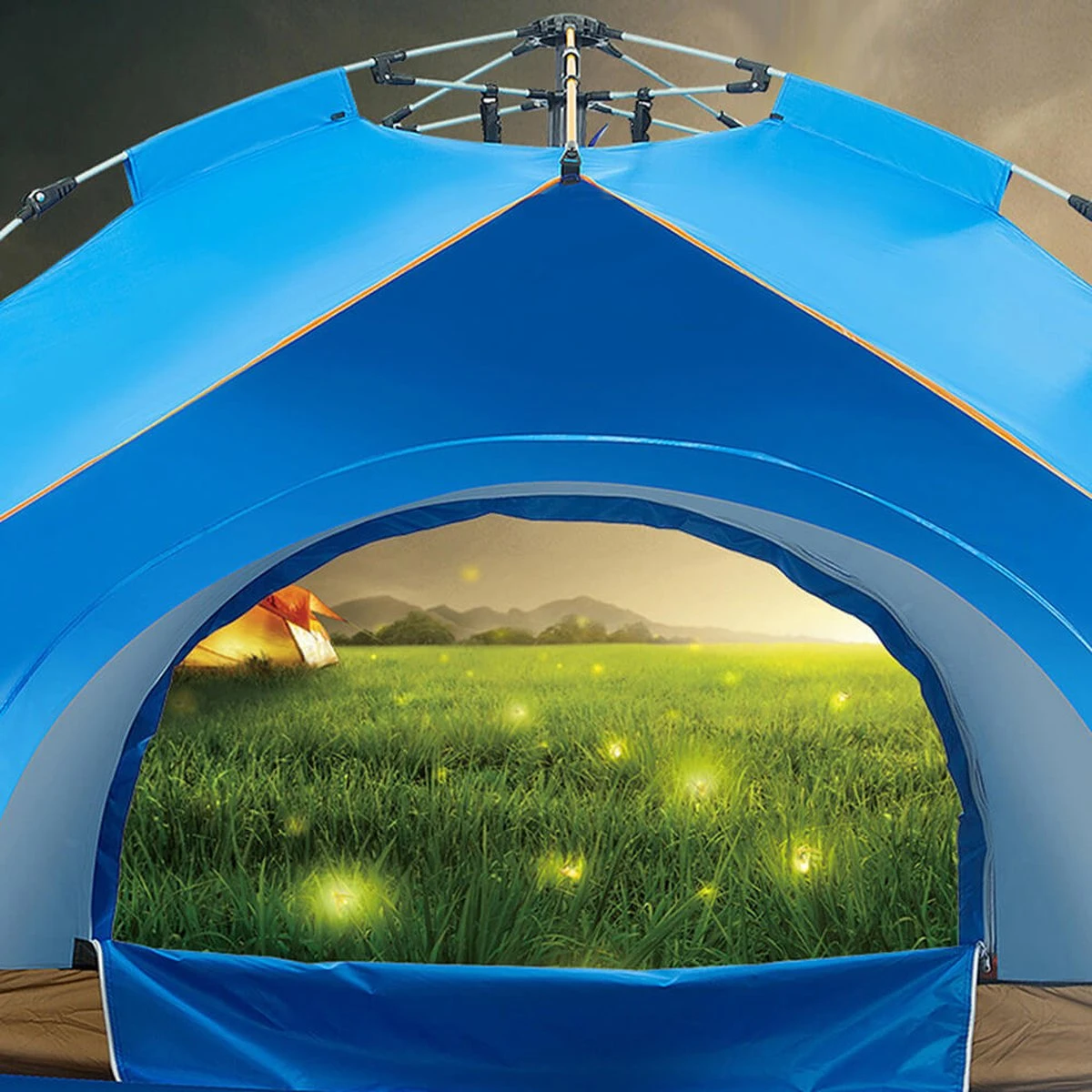Fish Life Waterdichte Tent - Lichtgewicht Tent - Tent Voor 2-4 Personen - 200*200*140 Cm - Outdoor Camping Tent - Licht Blauw 3 Fish Life Waterdichte Tent - Lichtgewicht Tent - Tent Voor 2-4 Personen - 200*200*140 Cm - Outdoor Camping Tent - Licht Blauw - Afbeelding 3