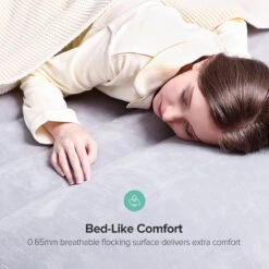 Sable Luxe Queen Size 2 Persoons Luchtmatras Met Ingebouwd Kussen, Opblaasbaar Luchtbed Met Ingebouwde Elektrische Pomp Voor Kamperen, Reizen Of Overnachtende Gasten Of Festival -Buiten Kamperen 1200x1200 227