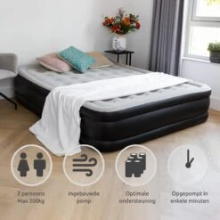 BluMill Luchtbed - 2-persoons - Ingebouwde Pomp - 203x152x36 Cm - Duurzame Keuze 14 BluMill Luchtbed - 2-persoons - Ingebouwde Pomp - 203x152x36 Cm - Duurzame Keuze -Buiten Kamperen 1200x1200 239