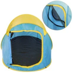 Pop Up Tent Waterkolom 1500 Mm/Cm² - Blauw - 2 Persoons 8 Pop Up Tent Waterkolom 1500 Mm/Cm² - Blauw - 2 Persoons -Buiten Kamperen 1200x1200 25