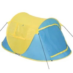 Pop Up Tent Waterkolom 1500 Mm/Cm² - Blauw - 2 Persoons 9 Pop Up Tent Waterkolom 1500 Mm/Cm² - Blauw - 2 Persoons -Buiten Kamperen 1200x1200 26