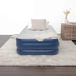 LifeGoods Luchtbed - 1 Persoons - Met Ingebouwde Pomp - Incl. Draagtas En Reparatiekit -Buiten Kamperen 1200x1200 274