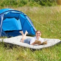 Orange85 Luchtbed - Tweepersoons - Met Reparatieset - Zwart - Grijs -Buiten Kamperen 1200x1200 282