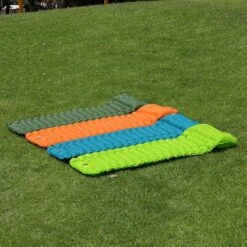 LVNRIDS Isomat, Zelfopblazend, Ultralicht, Luchtmatras, Camping, Zelfopblaasbaar, Opblaasbaar Matras, 3,9 Inch Dik, Met Voetperspomp En Kussen, Voor Camping, Reizen, Outdoor, Wandelen, Strand, Oranje -Buiten Kamperen 1200x1200 360