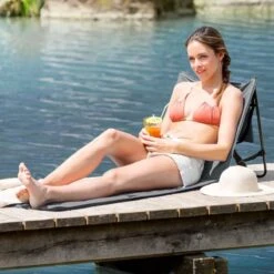 Intimo Strandmat - 2 Stuks - Grijs - 100x51x41cm -Buiten Kamperen 1200x1200 500