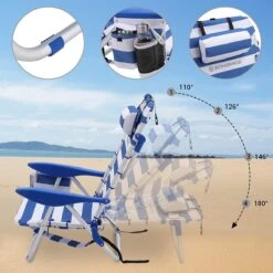 Naqsh Store Strandstoel Met Hoofdkussen, Aluminium, Draagbare Vouwstoel, Campingstoel, Opvouwbaar En Verstelbaar, Zoals Een Rugzak Draagbaar, Buitenstoel, Blauw En Wit Gestreept GCB62BU 15 Naqsh Store Strandstoel Met Hoofdkussen, Aluminium, Draagbare Vouwstoel, Campingstoel, Opvouwbaar En Verstelbaar, Zoals Een Rugzak Draagbaar, Buitenstoel, Blauw En Wit Gestreept GCB62BU -Buiten Kamperen 1200x1200 504