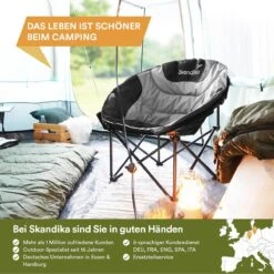 Skandika Moonchair Sirkka – Campingstoelen – Klapstoel – Vouwstoel – Kampeerstoel - Grote, Comfortabele, Campingstoel Opvouwbaar, Gepolsterd, Koelvak, Drinkhouder, Draaggreep En Draagtas, Antislipvoetjes - Max. 150 Kg – Zwart/grijs 13 Skandika Moonchair Sirkka – Campingstoelen – Klapstoel – Vouwstoel – Kampeerstoel - Grote, Comfortabele, Campingstoel Opvouwbaar, Gepolsterd, Koelvak, Drinkhouder, Draaggreep En Draagtas, Antislipvoetjes - Max. 150 Kg – Zwart/grijs -Buiten Kamperen 1200x1200 519