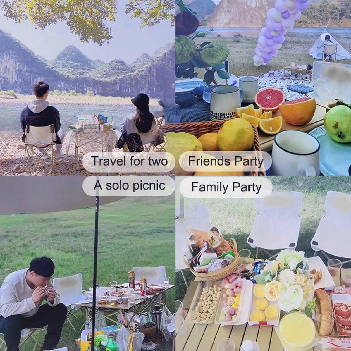 Buxibo - Lichtgewicht Vouwbare Campingtafel - Inklapbaar - Vis/Tuin/Picknick Tafel - Kamperen - Met Opberghoes - Aluminium - Grijs 7 Buxibo - Lichtgewicht Vouwbare Campingtafel - Inklapbaar - Vis/Tuin/Picknick Tafel - Kamperen - Met Opberghoes - Aluminium - Grijs - Afbeelding 7