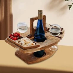 Merkloos Houten Outdoor Wijntafel Draagbare Houten Picknicktafel Mini Campingtafels Met Wijnglas Houder Voor Tuin Outdoor Camping Picknick Strand - Plataan Hout - Wijn 12 Merkloos Houten Outdoor Wijntafel Draagbare Houten Picknicktafel Mini Campingtafels Met Wijnglas Houder Voor Tuin Outdoor Camping Picknick Strand - Plataan Hout - Wijn -Buiten Kamperen 1200x1200 540