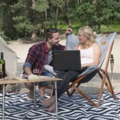 Bo-Camp - Urban Outdoor - Relaxstoel - Bloomsbury - L - Oxford Polyester - Grijs -Buiten Kamperen 1200x1200 554