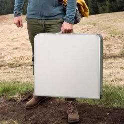Merkloos Campingtafel - Opklapbaar - 75 X 55 X 70 Cm - Compact - Met Handvat -Buiten Kamperen 1200x1200 561