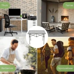 Campingtafel Inklapbaar En Opvouwbaar - Kampeertafel - Lichtgewicht Hittebestendig -Buiten Kamperen 1200x1200 647