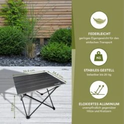 Skandika Ruka S Kleine Campingtafel – Campingtafels - Aluminium Campingtafel, Opvouwbaar, Zeer Licht, Eenvoudig Te Monteren, Stabiele Standaard - Opvouwtafel Voor Kamperen, Tenten Wandelen, Reizen, Thuis, Tuin – Tot Max. 20 Kg. - Grijs 11 Skandika Ruka S Kleine Campingtafel – Campingtafels - Aluminium Campingtafel, Opvouwbaar, Zeer Licht, Eenvoudig Te Monteren, Stabiele Standaard - Opvouwtafel Voor Kamperen, Tenten Wandelen, Reizen, Thuis, Tuin – Tot Max. 20 Kg. - Grijs -Buiten Kamperen 1200x1200 675