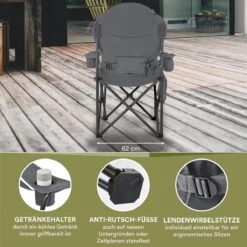 Skandika Relax Comfort Campingstoel - Campingstoel Opvouwbaar - Comfortabele Klapstoel Met Drinkhouder En Koelvak, Tot Max. 160 Kg, Opvouwbaar, Lichtgewicht | Vouwstoel Voor Kamperen, Camping, Festival, Vissen – Grijs 15 Skandika Relax Comfort Campingstoel - Campingstoel Opvouwbaar - Comfortabele Klapstoel Met Drinkhouder En Koelvak, Tot Max. 160 Kg, Opvouwbaar, Lichtgewicht | Vouwstoel Voor Kamperen, Camping, Festival, Vissen – Grijs -Buiten Kamperen 1200x1200 685