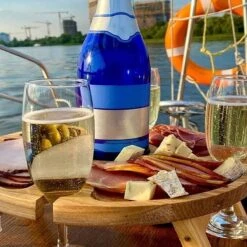 Merkloos Opvouwbare Draagbare Picknicktafel, Outdoor Opvouwbare Lichtgewicht Kampeertafel 30,5 Cm Kleine Houten Wijnpicknicktafel Voor Feest, Strand, Tuin, Camping, Barbecue, Reizen -Buiten Kamperen 1200x1200 771