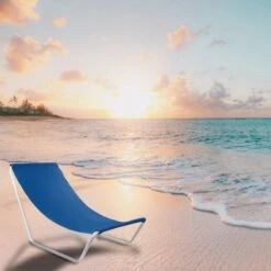 In Round Strandstoel Met Opbergtas – Opvouwbaar / Inklapbaar – Blauw – Campingstoel – Vouwstoel – Visstoel – Strand Stoel / Stoelen – Lichtgewicht Kampeerstoel – Beach Chair – Voor Volwassenen – Outdoor – Camping -Buiten Kamperen 1200x1200 773