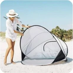 Deryan Luxe Pop Up Strandtent XXL - Anti-UV 50+ - Zilver 24 Deryan Luxe Pop Up Strandtent XXL - Anti-UV 50+ - Zilver -Buiten Kamperen 1200x1200 88