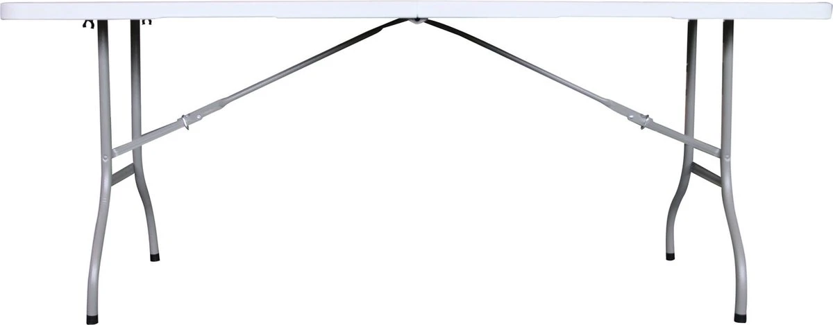 ERRO Campingtafel - Vouwtafel - 180x74x72 Cm - Wit - Voor 8 Personen 2 ERRO Campingtafel - Vouwtafel - 180x74x72 Cm - Wit - Voor 8 Personen - Afbeelding 2