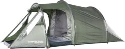 Capture Outdoor, 3-Man XXL Tent "Seikan XTR-3", Voor 3 XXL Personen, 215x400x155cm, DeLuxe Tent En Canvas, "Airflow System", … -Buiten Kamperen 1200x469