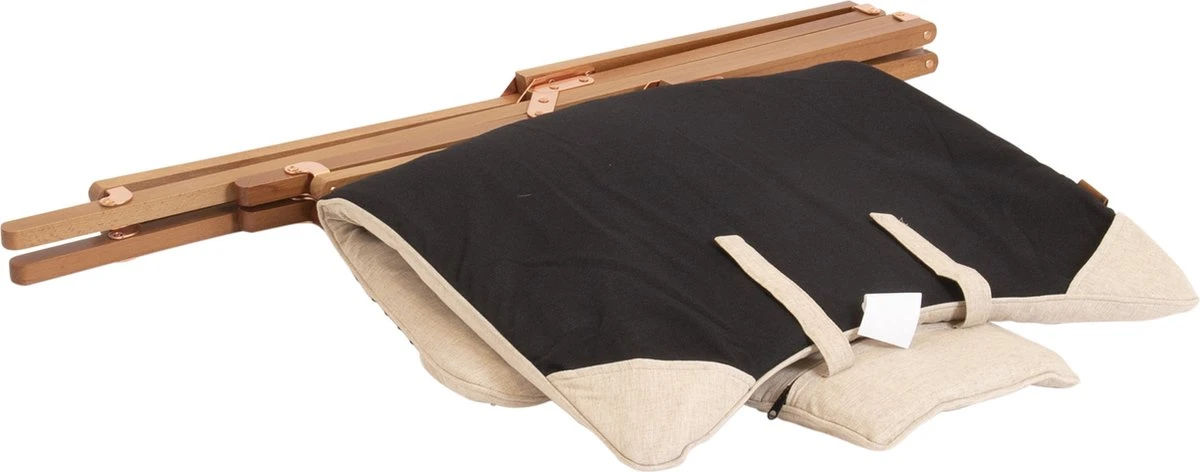 Bo-Camp Urban Outdoor Collection - Relaxstoel - Bloomsbury - M - Oxford Polyester - Beige 4 Bo-Camp Urban Outdoor Collection - Relaxstoel - Bloomsbury - M - Oxford Polyester - Beige - Afbeelding 4