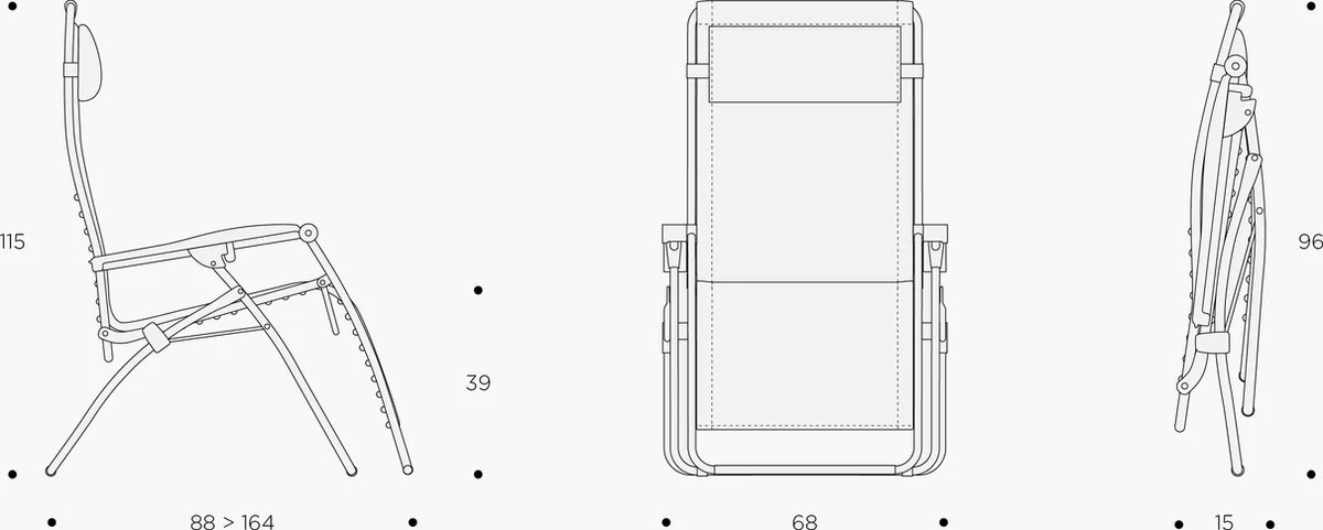 Lafuma RSXA Clip - Relaxstoel - Verstelbaar - Inklapbaar - Zero Gravity - Moss 5 Lafuma RSXA Clip - Relaxstoel - Verstelbaar - Inklapbaar - Zero Gravity - Moss - Afbeelding 5
