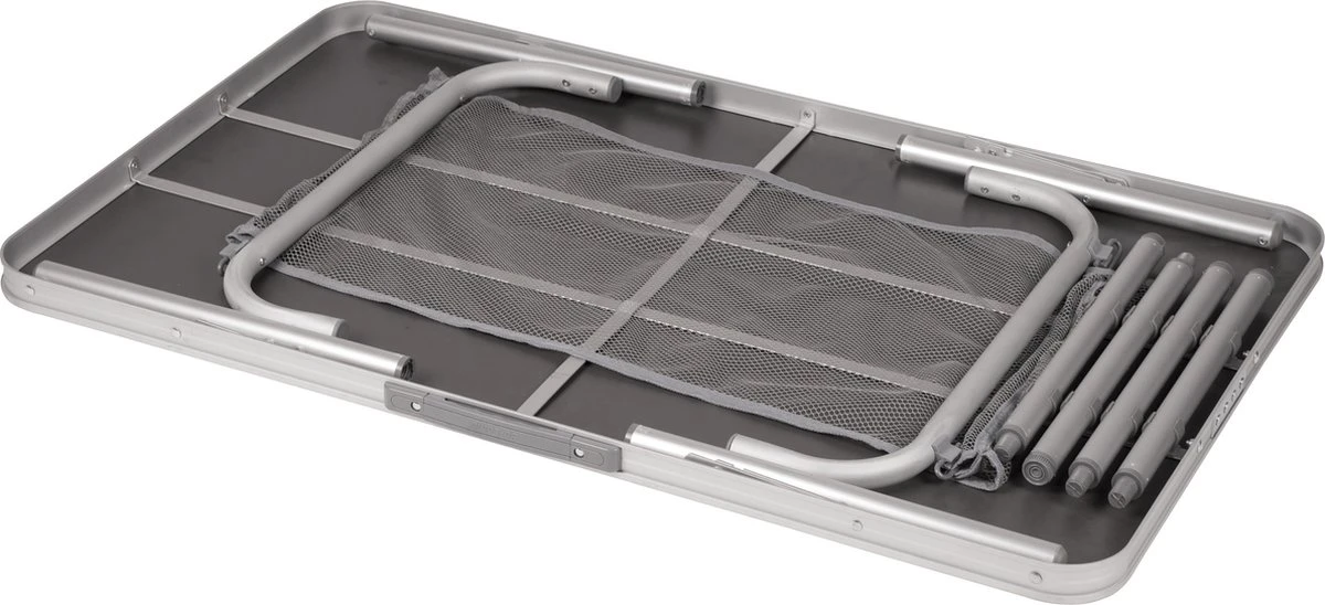 Bo-Camp Campingtafel - 100x60x70 - Grijs 6 Bo-Camp Campingtafel - 100x60x70 - Grijs - Afbeelding 6