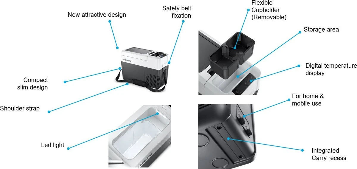 Dometic CFF 12 Compressor Koelbox - 13l - 12/24/230V 4 Dometic CFF 12 Compressor Koelbox - 13l - 12/24/230V - Afbeelding 4