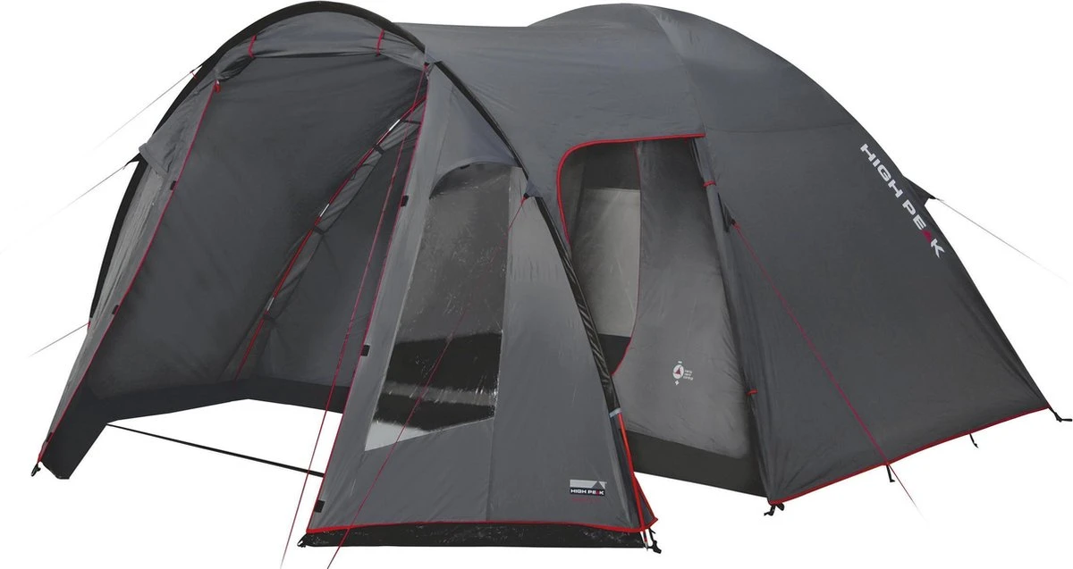 High Peak Tessin 4 Koepeltent - 4-Persoons - Grijs 1 High Peak Tessin 4 Koepeltent - 4-Persoons - Grijs