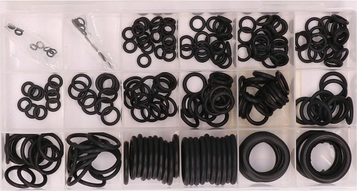 Benson O-ringen Set 225-delige Doos - Rubberen Ringetjes Set - Afsluitringetjes Set 1 Benson O-ringen Set 225-delige Doos - Rubberen Ringetjes Set - Afsluitringetjes Set