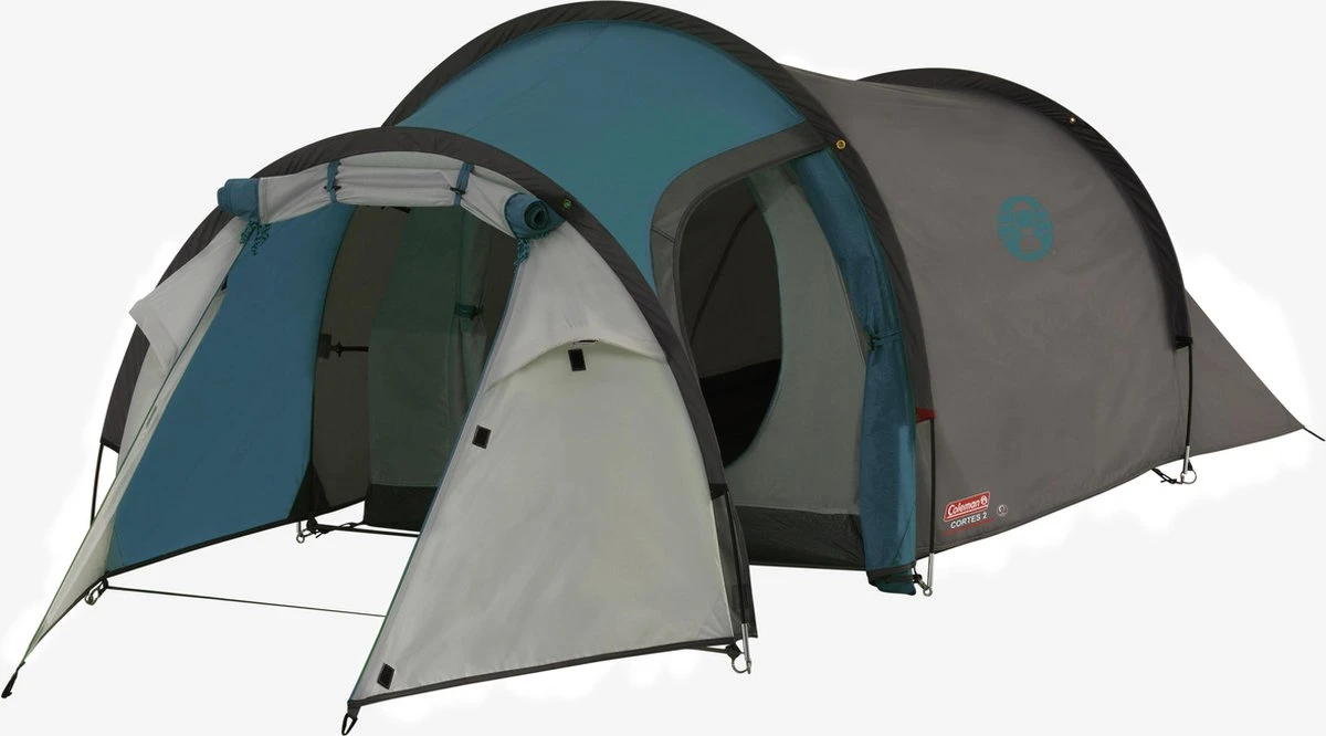 Coleman Cortes 2 Tunneltent - 2-Persoons - Blauw/Wit 2 Coleman Cortes 2 Tunneltent - 2-Persoons - Blauw/Wit - Afbeelding 2